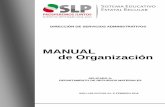 MANUAL de Organizaciónseer.slp.gob.mx/Transparencia 2016/19_IV_DSA_DRM_MO.pdf · autorizada, el marco jurídico en el que sustentan su actualización y funcionamiento, los objetivos