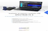 Analizador de espectro y grabador USB SPECTRAN V5 X · Analizador de espectro y grabador USB SPECTRAN V5 X de1Hzhasta20GHz(40GHz) - Modo de barrido ultra rápido – Grabación sin