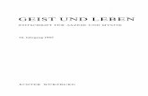 GEIST UND LEBEN - uni-muenchen.de · geist und leben zeitschrift fÜr aszese und mystik 58. jahrgang 1985 echter wÜrzburg