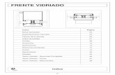 FRENTE VIDRIADO - Alumec · Variable según medidas de las cuñas empleadas y el largo del bulón; utilizando vidrio o panel simple, desde 6 mm. (recomendado 8 mm.); con D.V.H. o