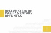 DECLARATION ON PARLIAMENTARY OPENNESSopeningparliament.s3.amazonaws.com/docs/declaration/1.0/english.pdf · declaration on parliamentary openness declaraciîn sobre la transparencia