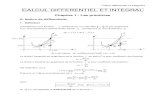 calcul différentiel et intégral 2012-2013 · Calcul différentiel et intégral/1 CALCUL DIFFERENTIEL ET INTEGRAL Chapitre 1 : Les primitives A. Notion de différentielle 1. Définition