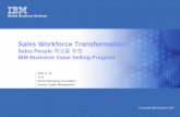 Sales Workforce Transformation - DBGuide.net · 2007-10-29 · Financial Basics Sales Methodology Relationship Management Customer Relationships Customer Satisfaction and Loyalty
