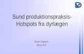 Sund produktionspraksis- Hotspots fra dyrlægen · 2018-03-01 · Kasper Jeppesen Danvet K/S. Køreplan: • 3 hurtige: –Fokus på reduktion i medicinforbrug –Nye regler for alle.