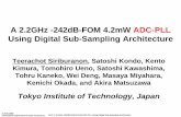 A 2.2GHz -242dB-FOM 4.2mW ADC-PLL Using Digital Sub ... · 25.2: A 2.2GHz -242dB-FOM 4.2mW ADC-PLL Using Digital Sub-Sampling Architecture © 2015 IEEE International Solid-State Circuits