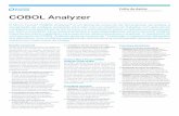 Conectividade e modernização de aplicativos COBOL Analyzer · COBOL Analyzer O Micro Focus® COBOL Analyzer® é um eficiente conjunto de ferramentas de análise e visualização