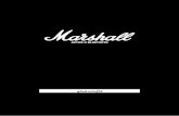 คู่มือสำ หรับผู้ใช้ · • MARSHALL, Marshall Amps, their respective logos, “Marshall” and “Marshall” trade dress are trademarks and intellectual