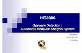 Spyware Detection - Automated Behavior Analysis System Detection... · Spyware Detection - Archon Scanner Spyware Domain View Different form other commercial Spyware Scanners, Archon