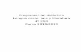 Programación didáctica Lengua castellana y literatura 4º ESO …iesjuangoytisolo.es/images/Departamentos/lengua/program... · 2018-11-24 · h) Comprender y expresar con corrección,