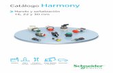 Catálogo Harmony - Euroeléctrica · Harmony® style 6 Pulsadores y pilotos luminosos con embellecedor de plástico 16 Productos completos XB6 con salidas Faston Productos para componer