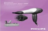 Powerprotect Salon 2000 · 3 While you are drying your hair with the concentrator,you can use a brush or comb to style your hair (fig.7). 4 Disconnect the concentrator by pulling