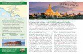 Magisches Myanmar: Exklusiv-Charter auf dem Irrawaddy im ... · Stupa der Shwedagon-Pagode über der Stadt. Diamanten, Rubine, Saphire fun-keln im letzten Sonnenlicht um die Wette.