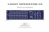 LIGHT OPERATOR 24 - Musikhaus ThomannLIGHT OPERATOR 24 GLP • German Light Production (V2. 0) 7 27. Touche Home Désactiver la Fonction Blind.28. Touche Tap Sync La Touche Tap Sync