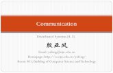 Communication - Nanjing University · Message-oriented middleware Asynchronous persistent communication through support of middleware-level queues. Queues correspond to buffers at