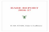 DARE REPORT 2016-17 2016-17.pdf · Table 3.1.1: Summary of technologies assessed under various crops by KVKs Thematic areas Crop Name of the technology assessed No. of trials No.