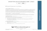 INSTRUCCIONES DE USO - Maplica Microbiologics web/Spanish... · 2015-09-03 · el personal, deberían manejarse como si contuviesen material con potencial riesgo biológico. • El