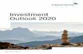 Investment Outlook 2020 - Credit Suisse...È con grande piacere che vi presento il nostro Investment Outlook 2020. Per buona parte degli investitori, l’anno che volge al termine
