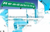Measurement of Readabilitysmdcourse.sjtu.edu.cn/__tank__/f/course/20170417...•Flesch Reading Ease • Flesch Reading Ease Formulais considered as one of the oldest and most accurate