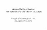 Accreditation System for Veterinary Education in Japan · The Japan University Accreditation Association (JUAA) is a ... Anatomy Anatomy 4 Y. Kanai Full-time Pathology General pathology