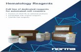 Hematology Reagents - Norma Diagnostikanormadiagnostika.com/sites/default/files/docs/marketing/... · 2019-06-17 · generic hematology reagents reach the level of quality, stability