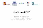 diaporama linky 10 09 16 · 2016-09-13 · Conférence sur le compteur Linkydu SIAGEP Samedi 10 septembre 2016 13 Les bases juridiques du déploiement des compteurs Linky Le cadre