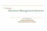 Course: Database Management Systems Credits: 3 · Algorithms for Query Processing and Optimization (w. 6, 7, 8) –Test 2 C4. Introduction to Transaction Processing Concepts and Theory