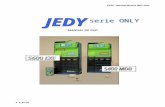 Manuale JEDY serie only - servimatic · Web viewIntroducir un número del 1 a 99 que identifica el tipo de máquina . El dato no esta presente en la impresión del Audit, pero si