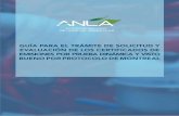 GUÍA PARA EL TRÁMITE DE SOLICITUD Y EVALUACIÓN DE LOS …portal.anla.gov.co/sites/default/files/comunicaciones/... · 2016-02-23 · El certificado de emisiones por prueba dinámica