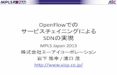OpenFlowでの サービスチェイニングによる - MPLS...OpenFlowでの サービスチェイニングによる SDNの実現 MPLS Japan 2013 株式会社エーアイコーポレーション