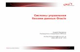 Системыуправления ... · Data Mining Security Built-in DB Other Oracle Fusion Middleware Application Server Business Intelligence SOA ... Oracle Database 11gOracle