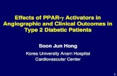 Effects of PPAR-γ Activators in Angiographic and Clinical … · 2016-10-12 · 1 Effects of PPAR-γ Activators in Angiographic and Clinical Outcomes in Type 2 Diabetic Patients