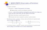 1. 질점의운동학(Kinematics of Particles) - KOCWcontents.kocw.net/KOCW/document/2015/chonnam/parksukho/1... · 2016-09-09 · 1. 질점의운동학(Kinematics of Particles) •