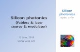 Silicon photonics eyes only - Yonsei Universitytera.yonsei.ac.kr/class/2018_2_2/lecture/Lect 3 Si... · 2018-09-11 · Short history of CMOS electronics 1948년 William Shockley John