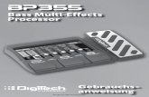 Bass Multi-Effects Processor… · Bass Multi-Effects Processor Gebrauchs-anweisung Professionelle Audiogeräte. Entsorgen Sie dieses Gerät nicht im Haushaltsmüll. Elektronischer