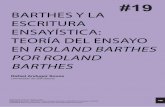 ESCRITURA ENSAYÍSTICA: TEORÍA DEL ENSAYO EN ROLAND …158 Barthes y la escritura ensayística: teoría del ensayo en «Roland Barthes por Roland Barthes» - Rafael porque existe