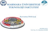 MARMARA ÜNİVERSİTESİ TEKNOLOJİ FAKÜLTESİ...1.5, 2.0 and 2.5, the clamping load decreases with more spring distortion, but indicating a tendency to bottom out and even to increase