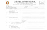 professor.pdf · 2018-03-08 · BHEL, Ranipur, Haridwar-249403, Uttarakhand Present Post/Designation with Pay Phone: 01334-230478, Fax: 01334-231892 GENERAL INFORMA APPLICA TION FORM
