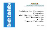 Saldos de Cuentas Fiscales del Sector Público No ...€¦ · Gestión y Modernización Administrativa SIGMA, enviadas a través de fibra óptica por el Banco Central de Bolivia,