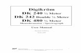 Monochromator / Spectrograph - Spectral Products · Digikröm DK 240 ¼ Meter DK 242 Double ¼ Meter DK 480 ½ Meter Monochromator / Spectrograph User Manual Document 1049461-g March,
