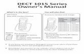 DECT 1015 Series Owner’s Manual - UnidenIf any items are missing or damaged, contact your place of purchase immediately. Never use damaged products! Need Help? Get answers at our