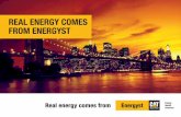 REAL ENERGY COMES FROM ENERGYST · 2017-04-13 · • Olje & Gass og Petrokjemi • Kraftproduksjon • Landbasert industri • Datasenter, sykehus, millitære installasjoner etc.
