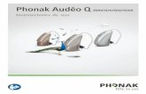 Phonak Audéo Q (Q90/Q70/Q50/Q30)€¦ · Las pilas de los audífonos son tóxicas si se ingieren. Manténgalos fuera del alcance de los niños, de los dismunidos psíquicos y de