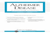 Trabajos seleccionados para este número · 2016-12-05 · Alzheimer Disease & Associated Disorders – An International Journal (ISSN: 0893-0341) es una publicación trimestral de