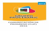 DECLARACIÓN DE APOYO - GRUPPO PRO CERAMICgruppoproceramic.com/wp-content/uploads/2017/02/progreso... · 2017-02-08 · DECLARACIÓN DE APOYO Comunicación de Progreso (CoP) 2016