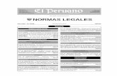 Cuadernillo de Normas Legales€¦ · Modiﬁ can Decreto Supremo N° 047-2001-MTC, que establece Límites Máximos Permisibles de Emisiones Contaminantes para Vehículos Automotores