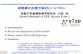 核物質の状態方程式とハイペロンseminar/MonthlyColloquium/Ohnishi...Ohnishi @ Monthly Colloquium, Nishina Center, RIKEN, July 20, 2010 1 核物質の状態方程式とハイペロン