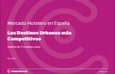 Mercado Hotelero en España · hotelera, el número de establecimientos y las plazas ofertadas se han ido adaptado a las tendencias de la demanda. La rentabilidad hotelera en 2015