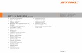 Lista de repuestos STIHL MS 650 (1122)maquicasaperu.com/pdf/stihl/ms650.pdf · M Carburador WJ67 Carburador WJ67 Carburetor WJ67 N Carburador WJ76 Carburador WJ76 Carburetor WJ76