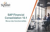 SAP Financial Consolidation 10...S/4HANA à SAP Financial Consolidation. 18 Afficher les notifications de consolidation ( ) Afficher les informations personnelles (prévue pour la