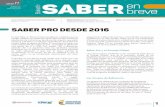 Saber Pro desde 2016 - Master2000€¦ · Saber en Breve 1 Abril de 2017, ICFES Saber Pro desde 2016 L ib e rtad y Ordn Bogotá D.C. Abril de 2017 ISSN: 500-445X Edición 17 en Boletín